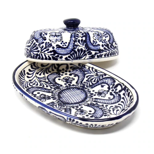 Mexican Pottery Butter Dish