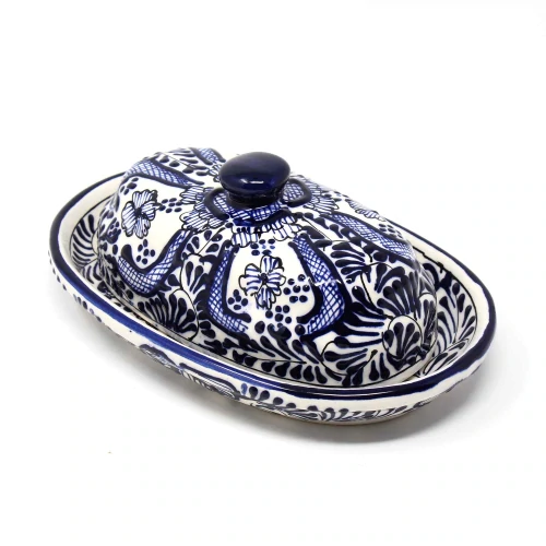 Mexican Pottery Butter Dish