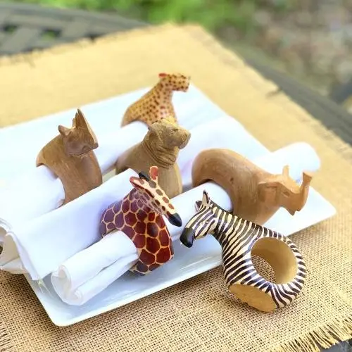 Safari Animal Napkin Rings