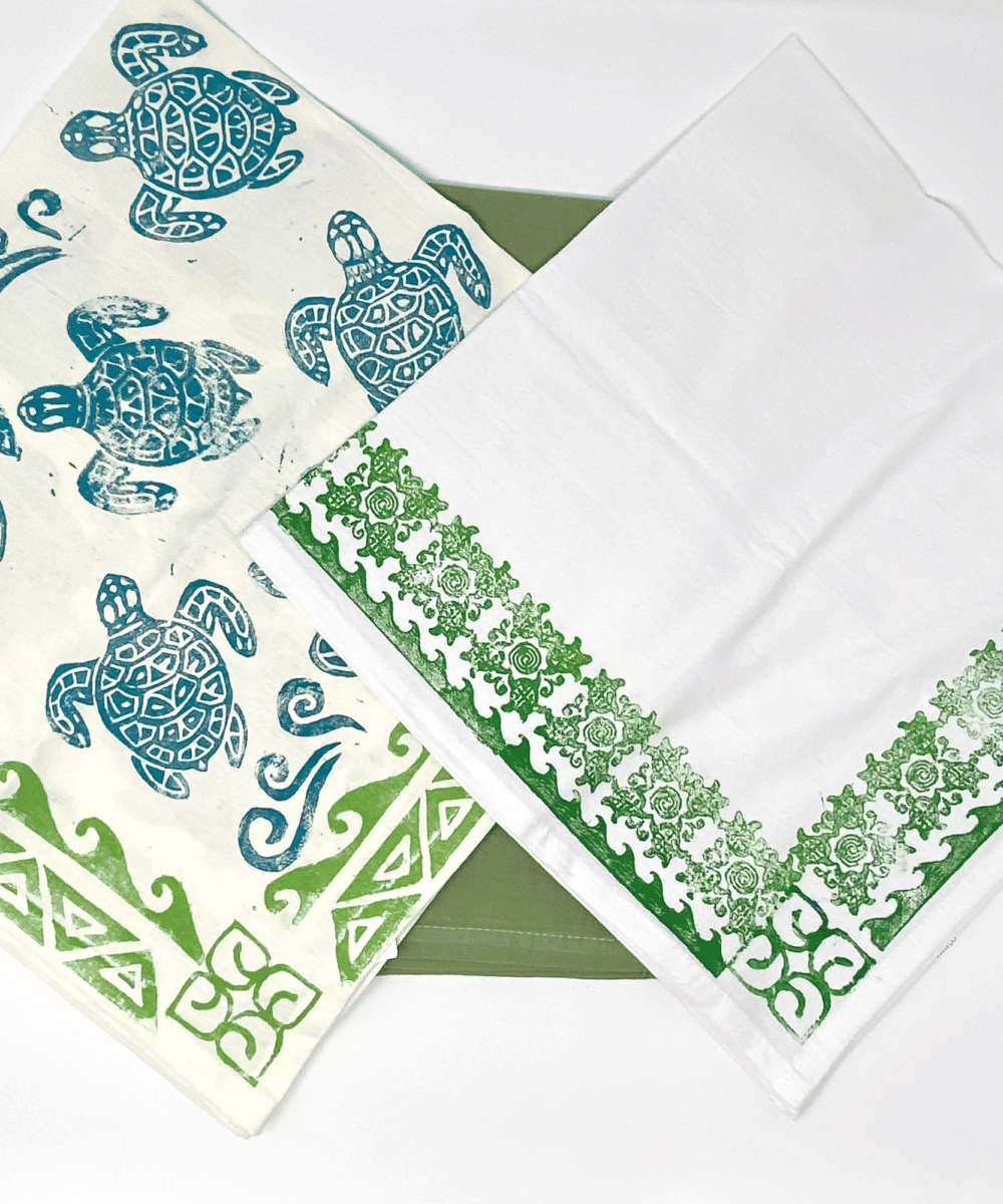 Indonesian Turtle Flour Sack Towel