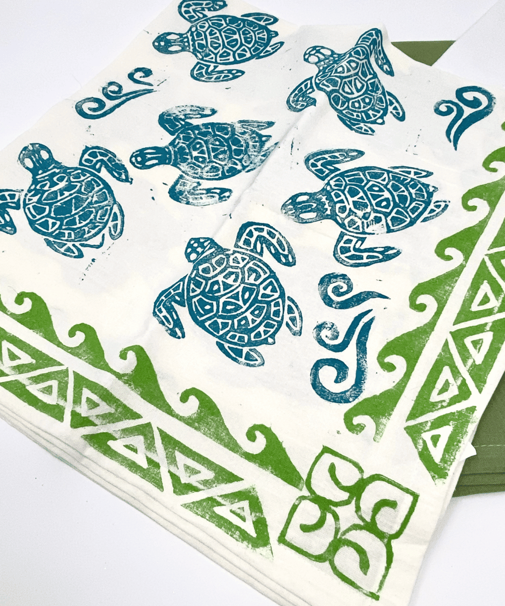 Indonesian Turtle Flour Sack Towel