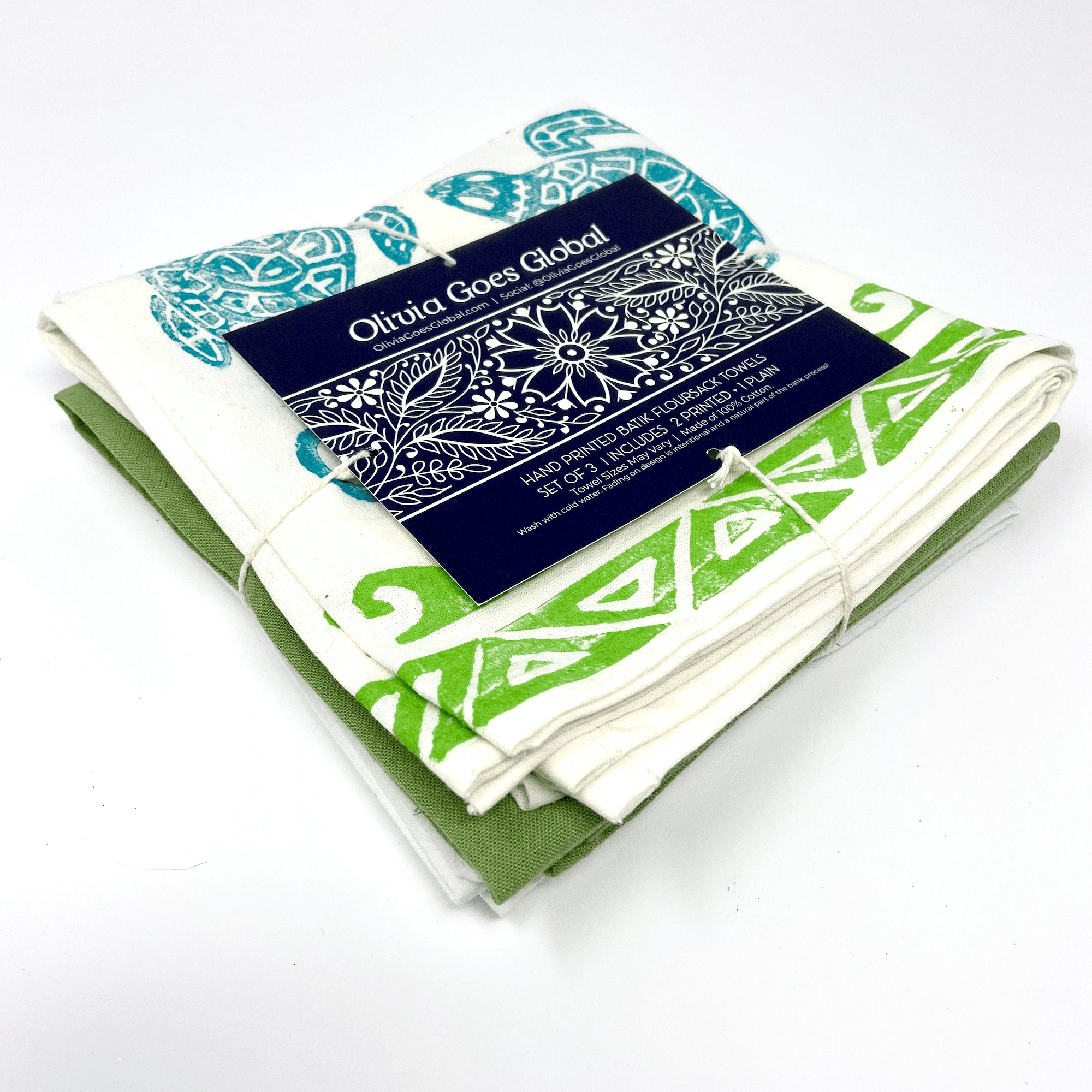 Indonesian Turtle Flour Sack Towel