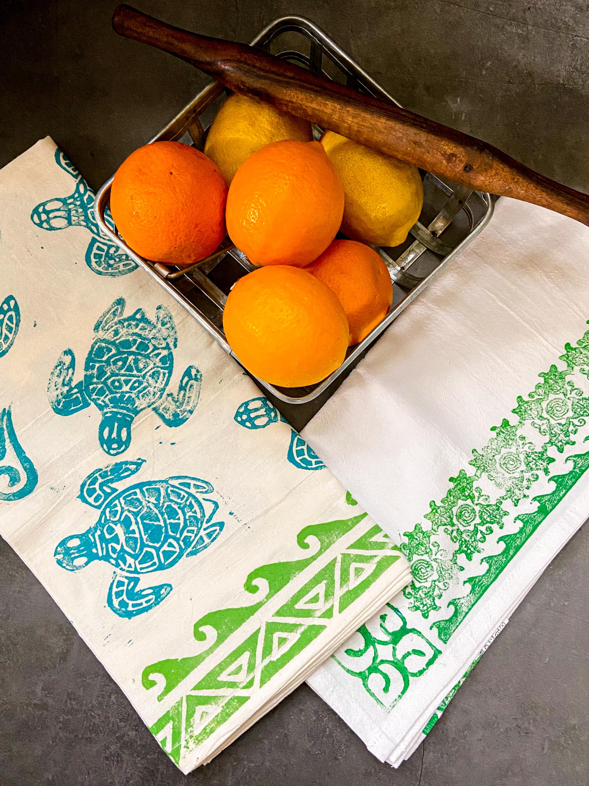Tribal Turtle Tea Towels