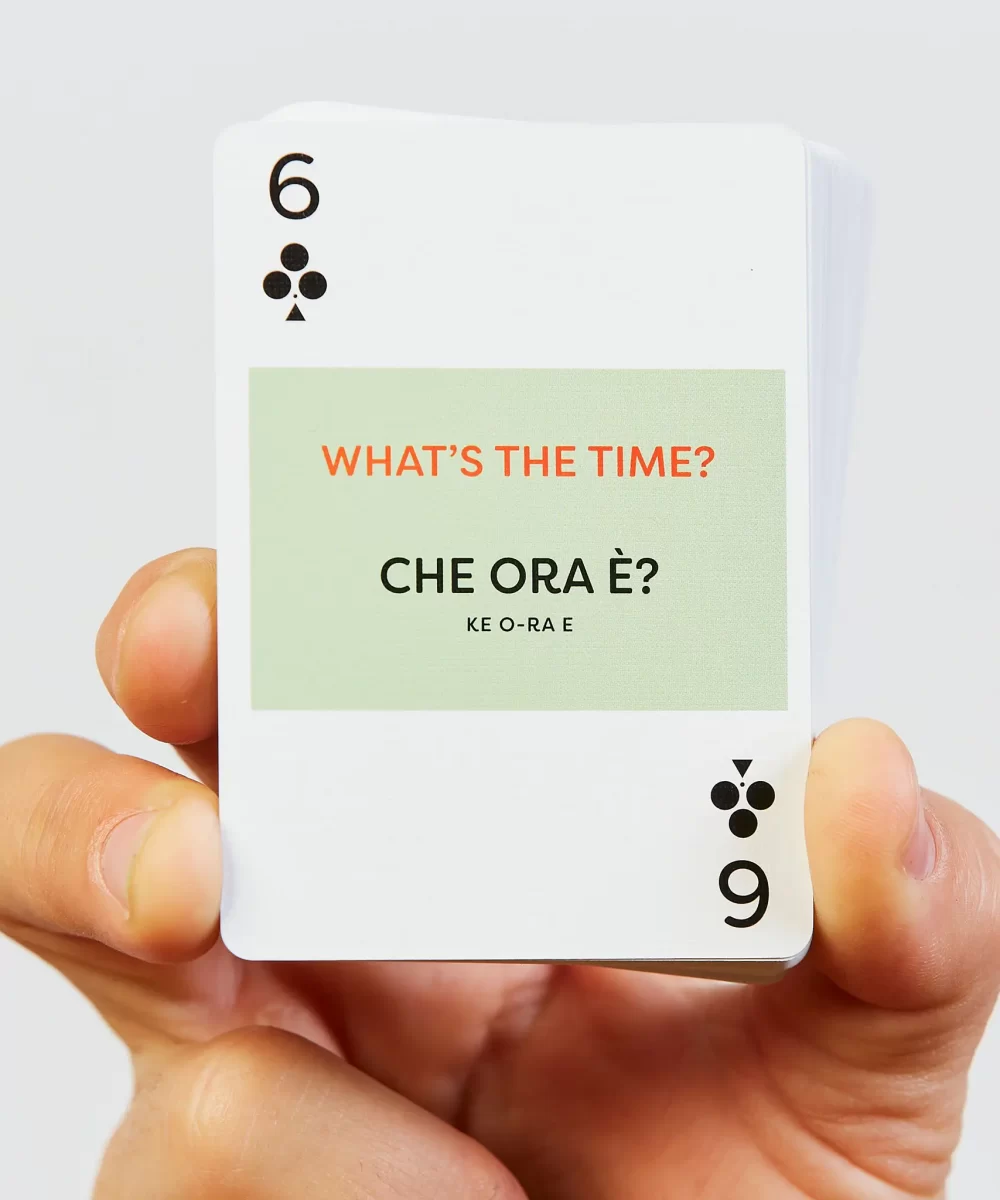 Italian Lingo Playing Cards