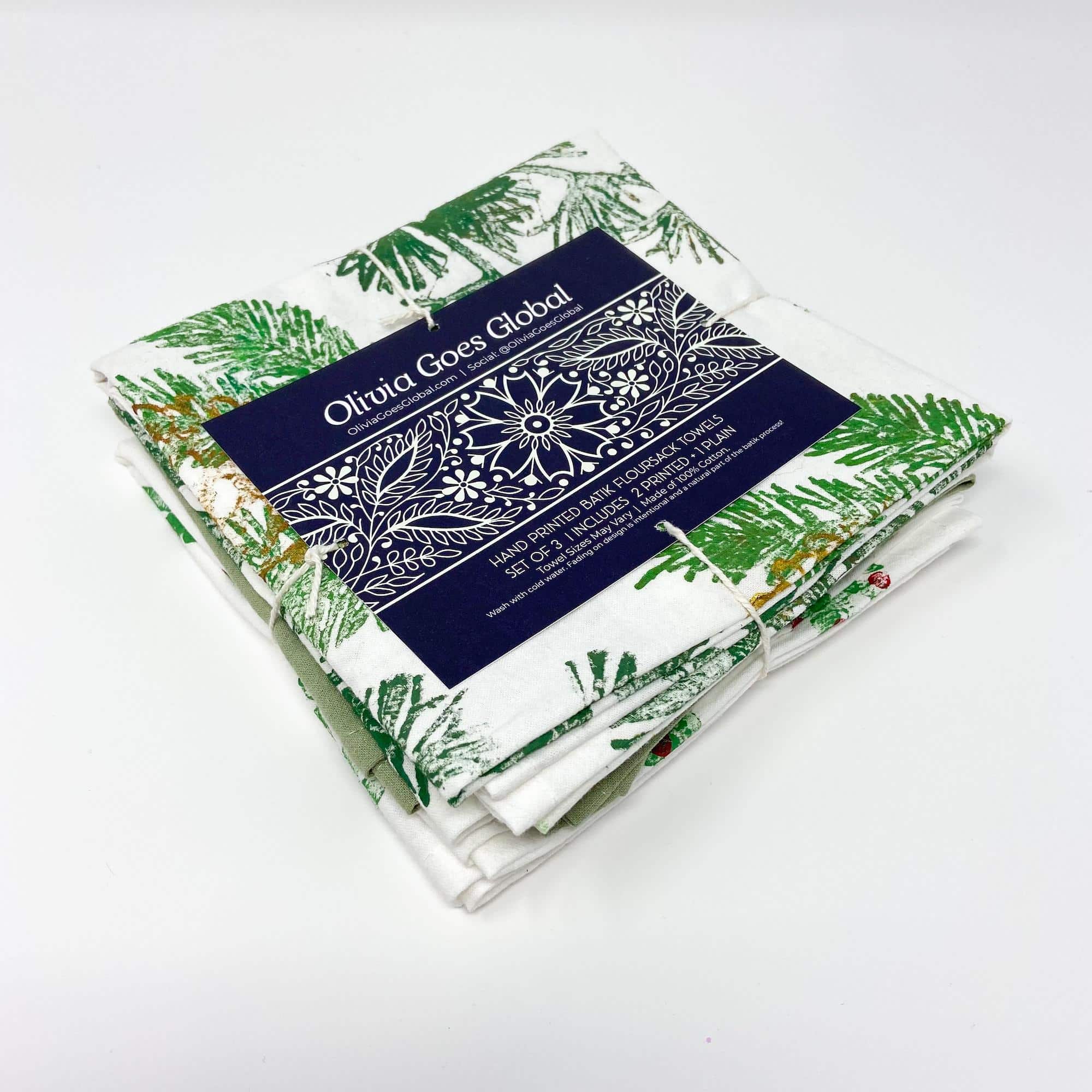 Boxwood Woodland Pine Tea Towels