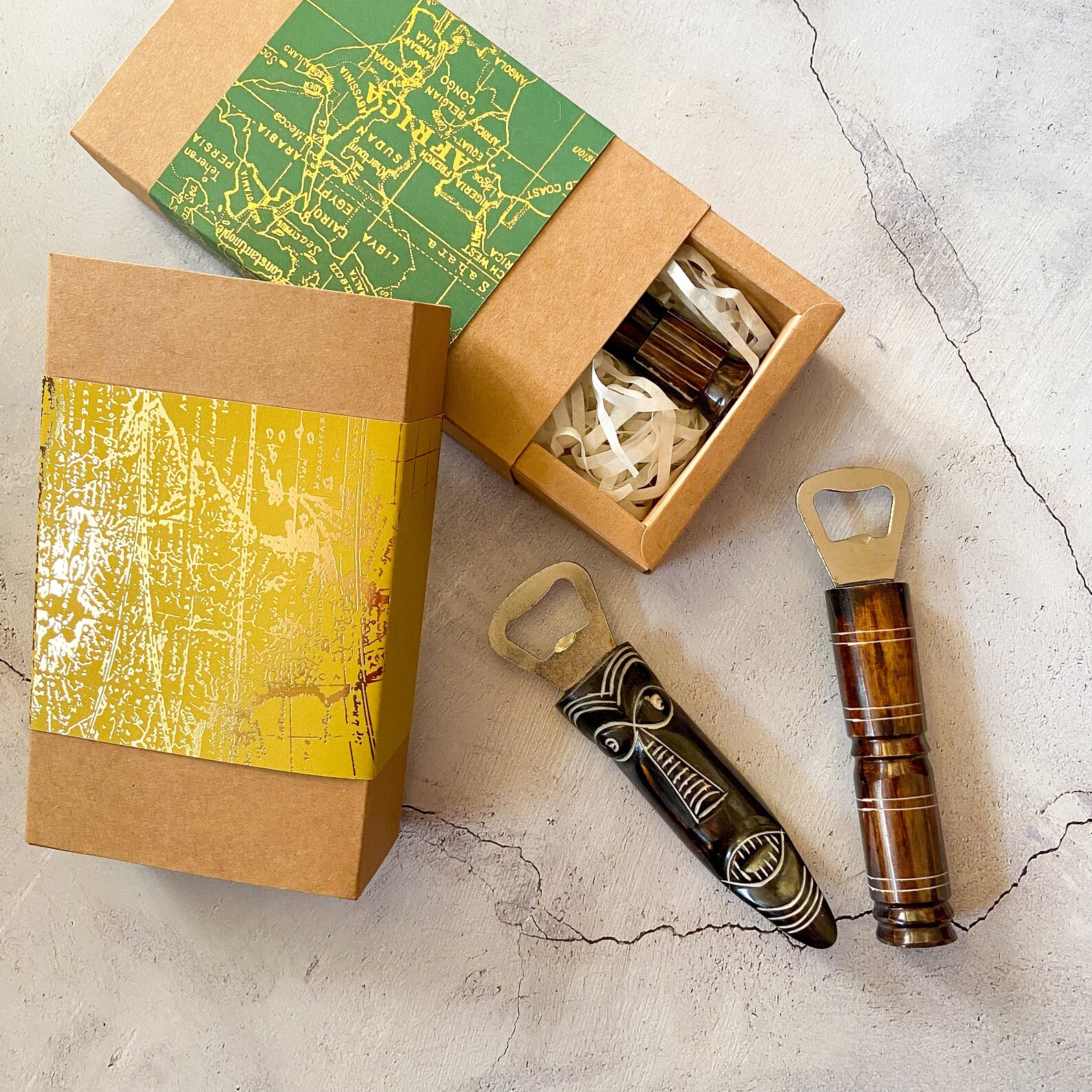 African Carved Bone Bottle Opener - Image 3