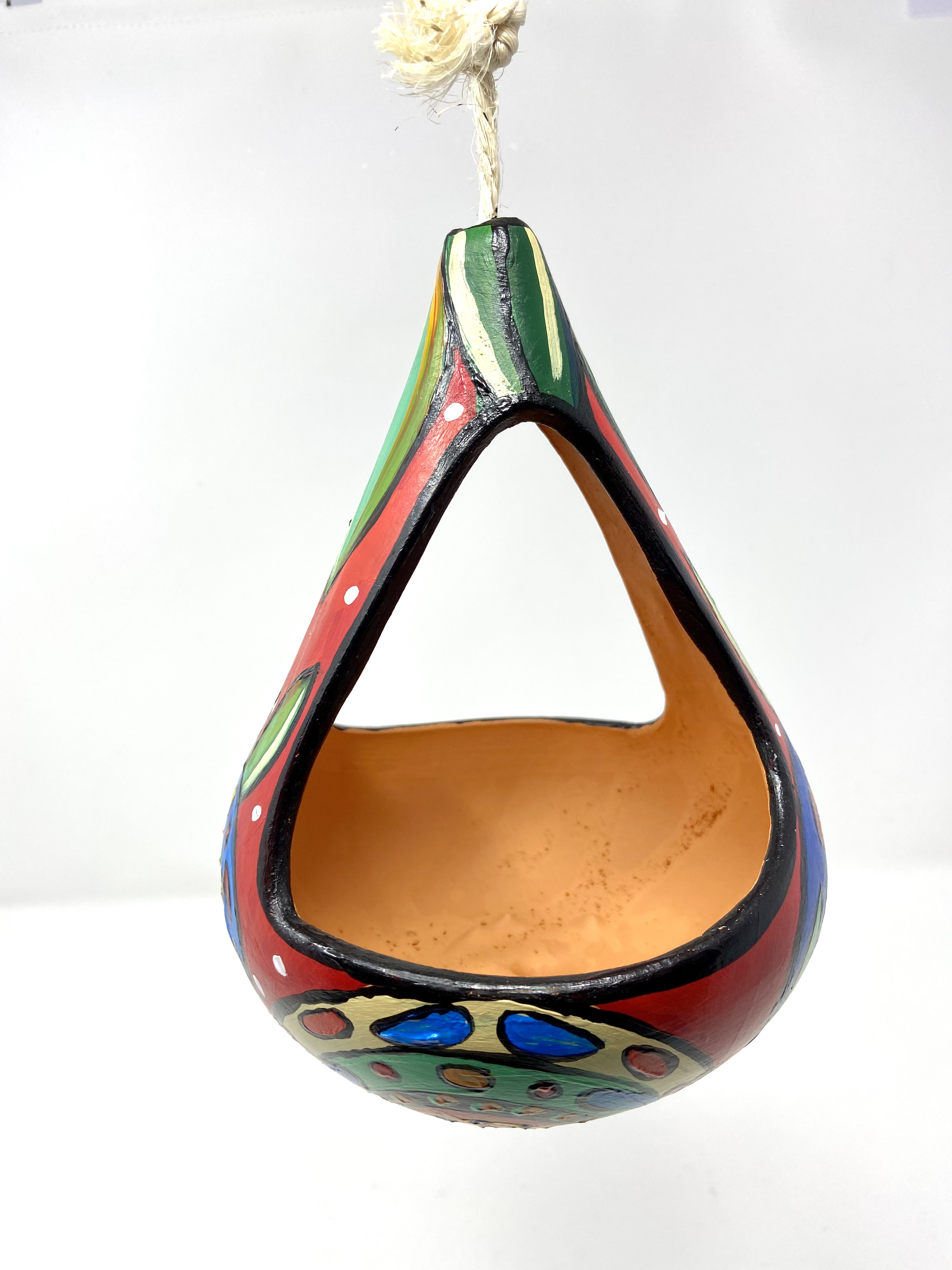 Clay Hanging Planter - Flora Gourd - Image 5